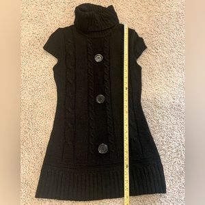 Black knit type dress